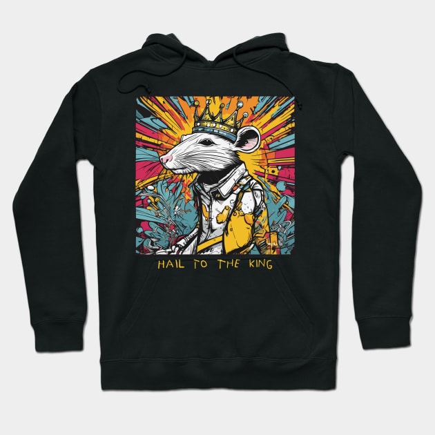 Rat King street art Hoodie by Kingrocker Clothing